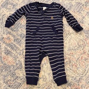 GAP Baby Navy and White Striped Sweater Outfit